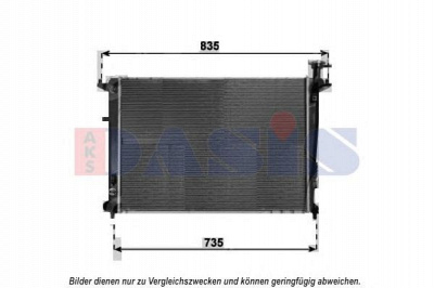 AKS DASIS 510166n -  Радиатор, охлаждение двигателя